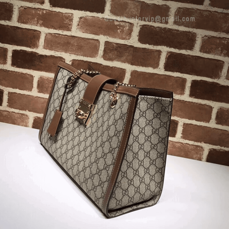 Gucci Padlock replica Brown GG Medium Shoulder Bag
