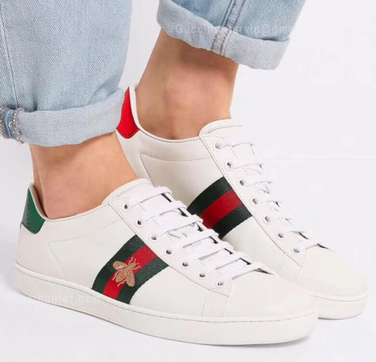 Gucci Ace Replica Embroidered Sneakers White