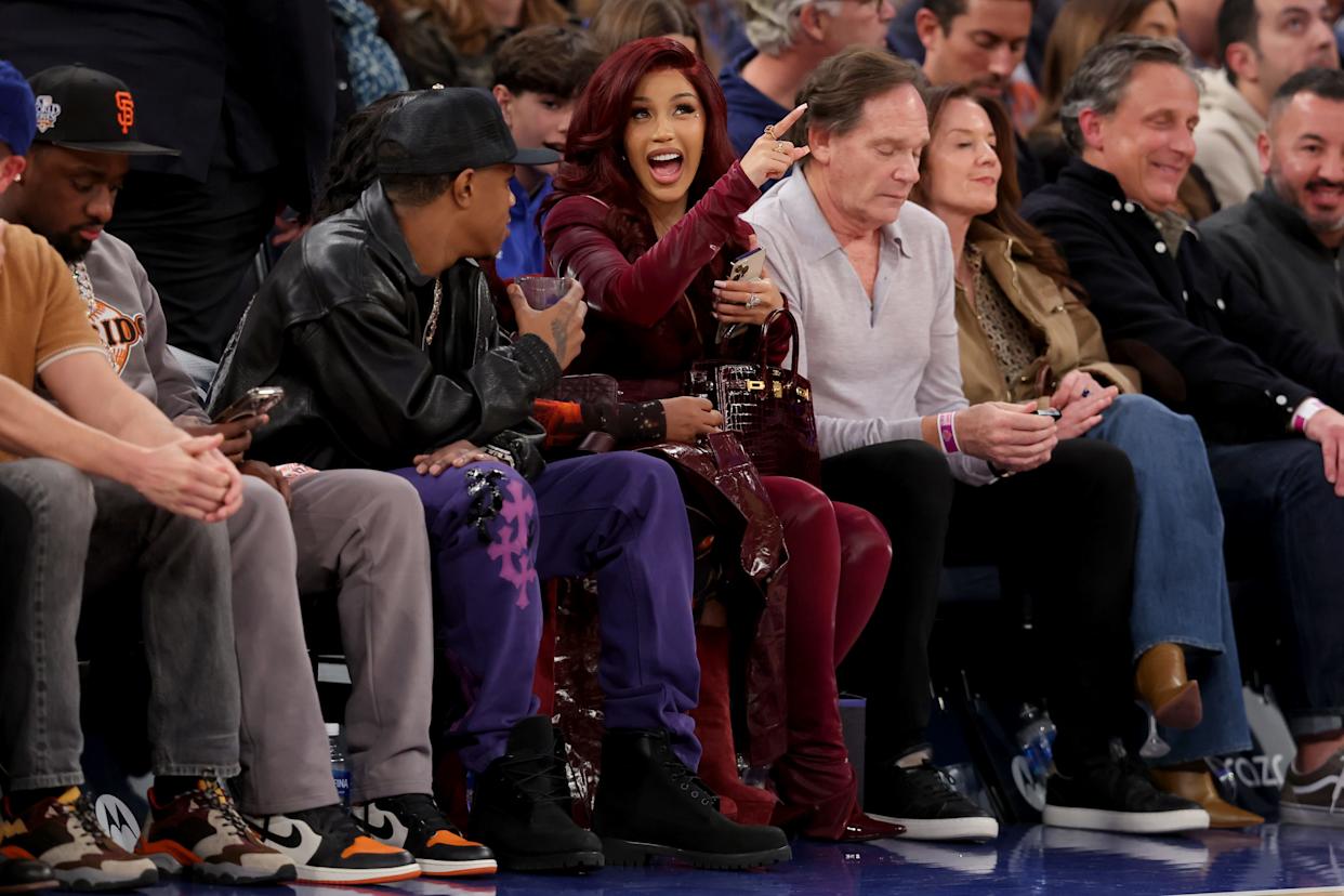 Cardi B with replica birkin